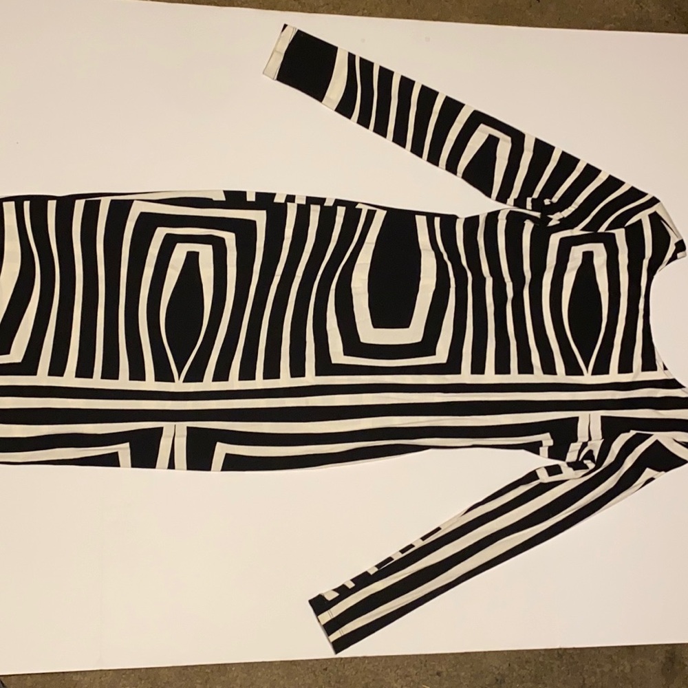 Asos scoop back tribal pencil dress